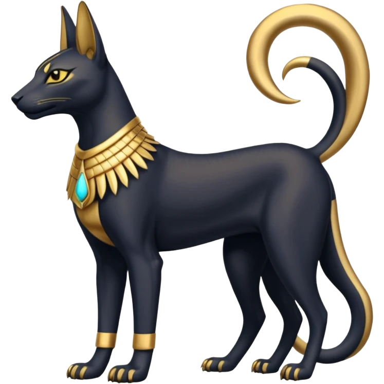Anubis-Bastet-Fakémon-hybrid-creature (full body)  emoji