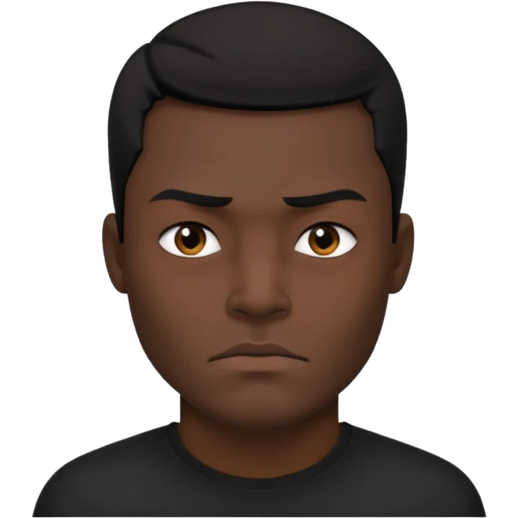 black robber, no mask emoji