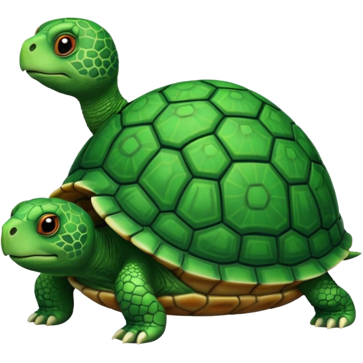 Turtle on turtle emoji