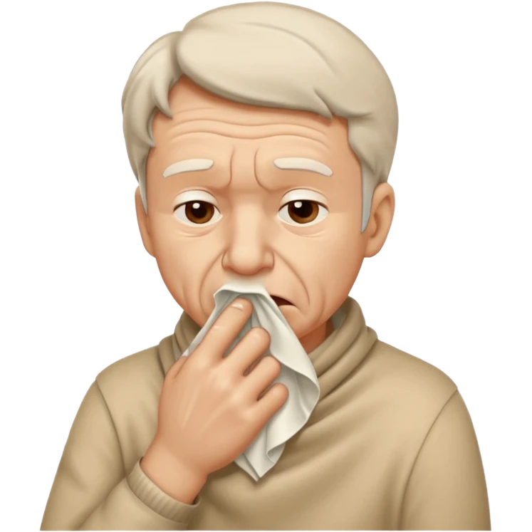 чоловічок який кашляє у хустинку emoji