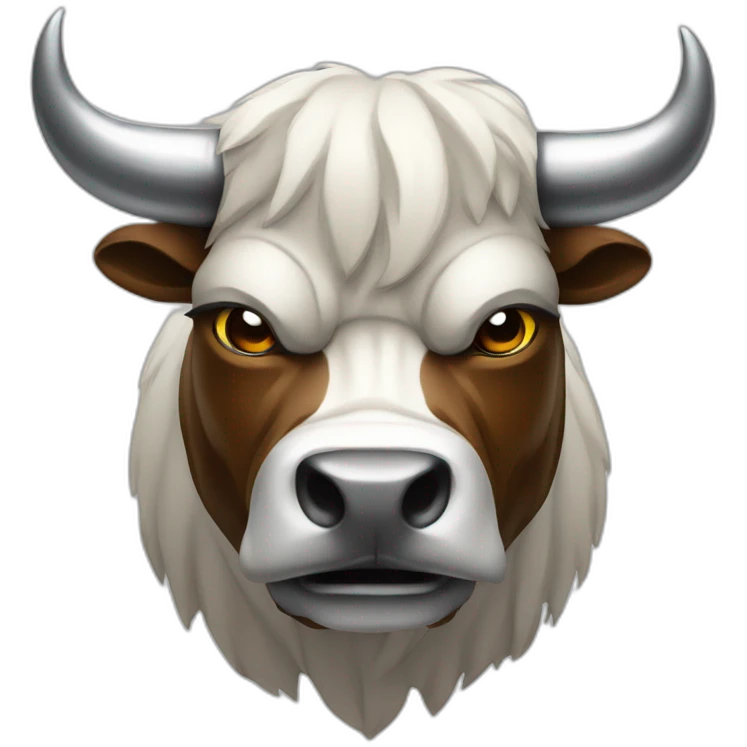 chrome angry bull bitcoin emoji