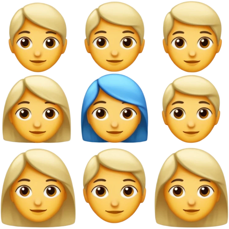 mavi kurdele emoji