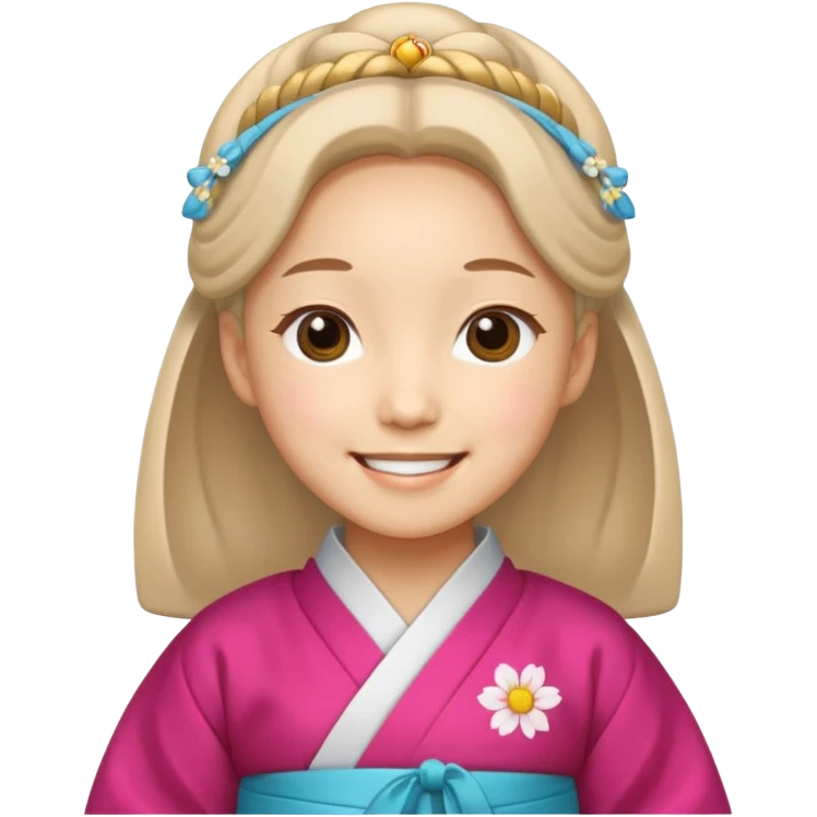 Happy and Korean vibe emoji