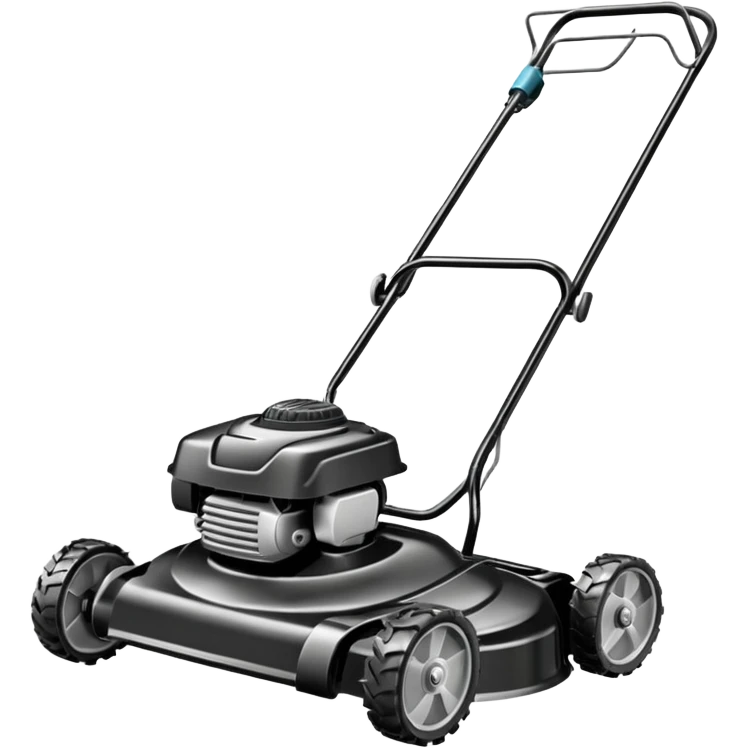 Black Lawnmower emoji