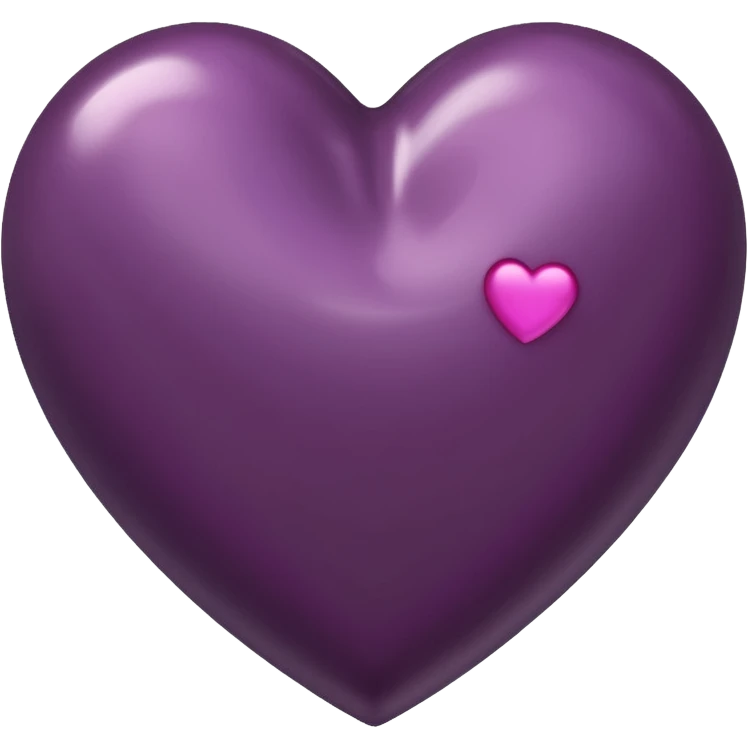 Dark mauve heart emoji