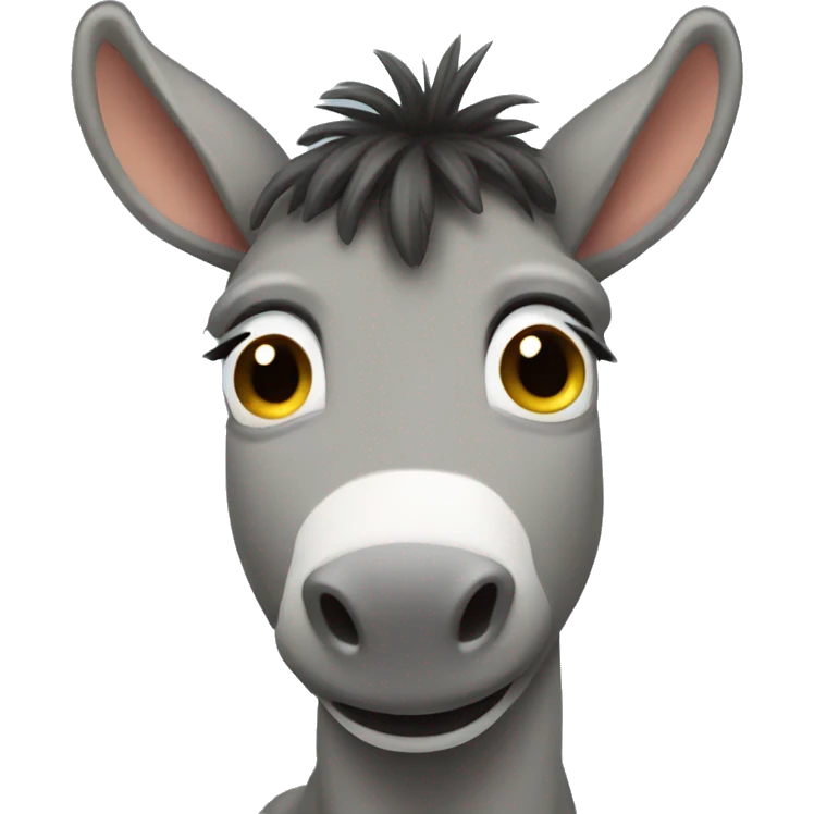 Cute donkey emoji