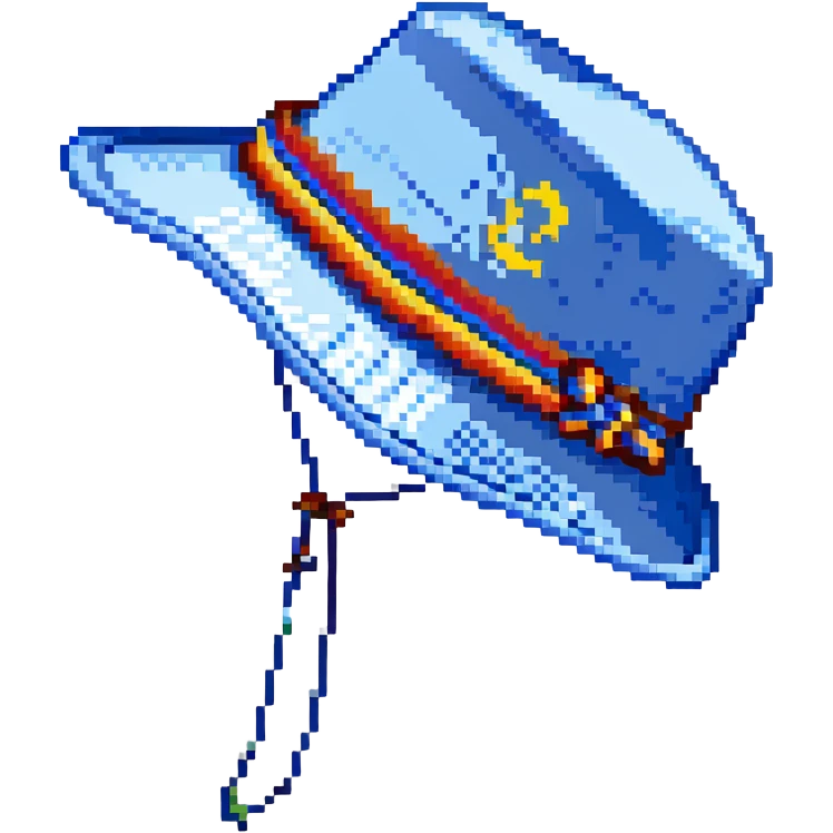 Синяя спортивная панамка со шнурком и надписью SPACEME, no background emoji
