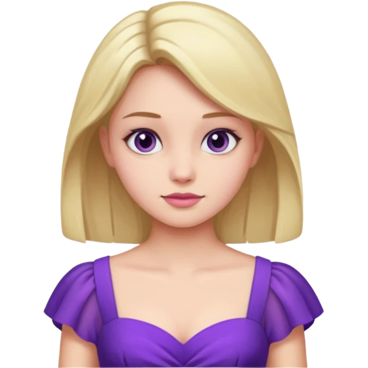 👗🧍‍♀️ merge this emojis the dress should be purple on a girl emoji