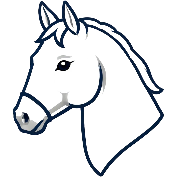 outline horse emoji