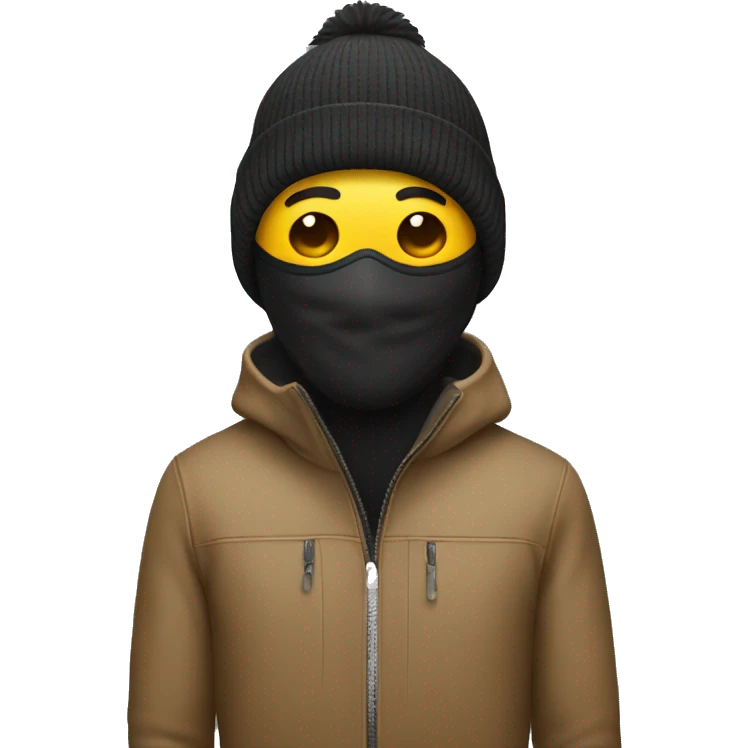 Guy wearing ski mask  emoji