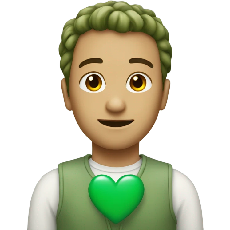 sage green heart emoji