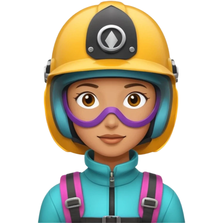 Colorful Helmeted Traveler emoji