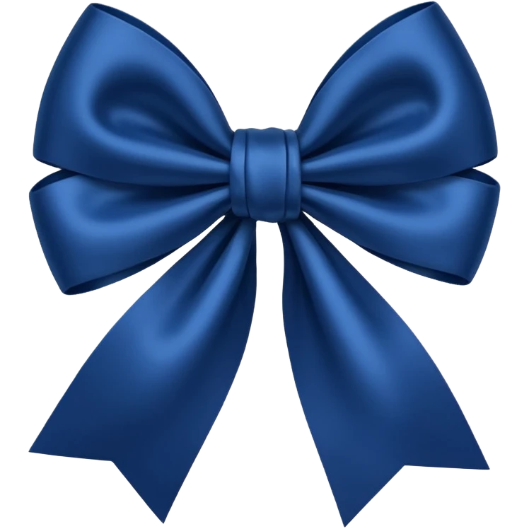 Dark blue Bow emoji