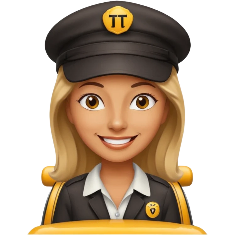 woman taxi driver emoji