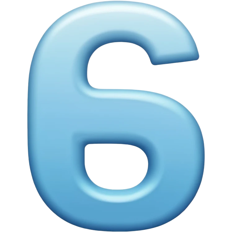 White letter "S" emoji