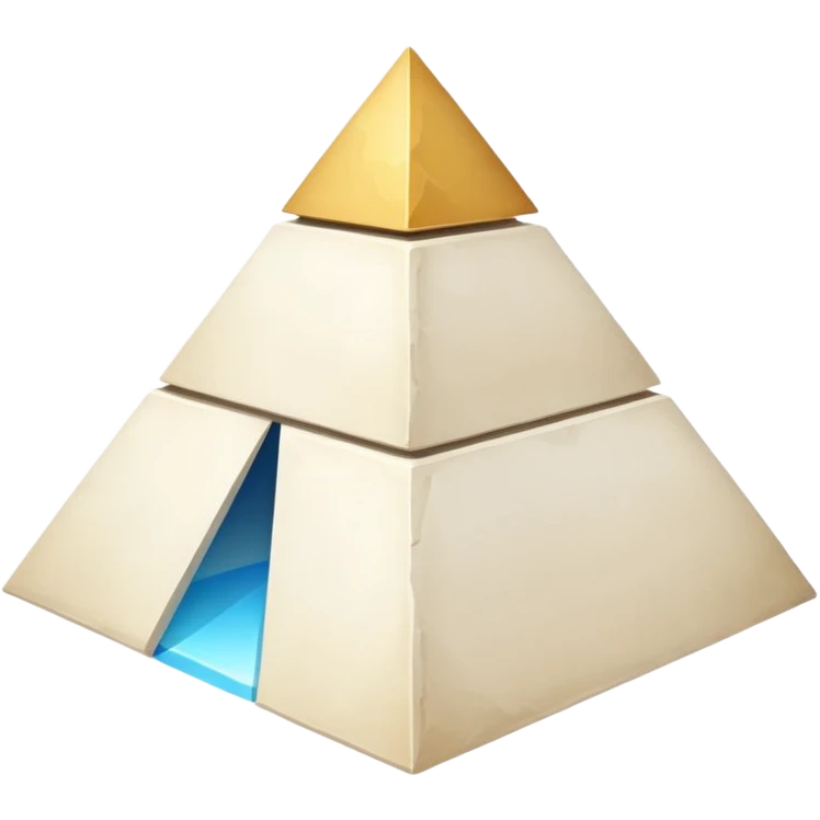 beautiful white pyramid  emoji