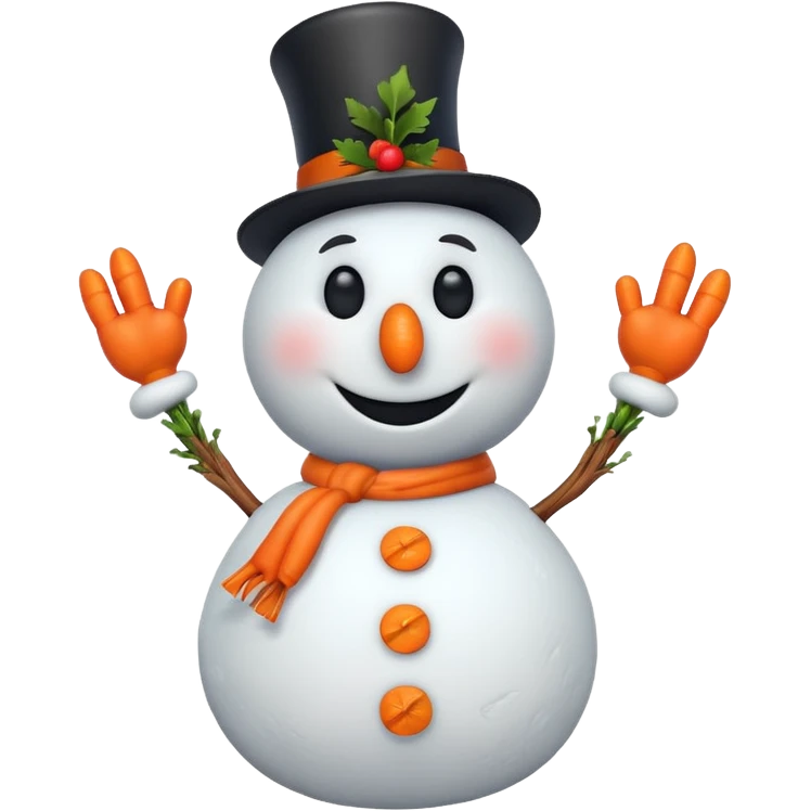 dancing snowman emoji