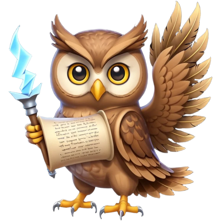 📬🦉⚡📜  emoji