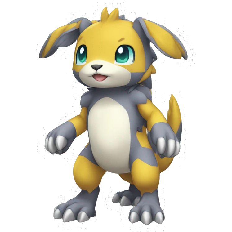 cute cool Digimon-Fakemon-animal full body emoji
