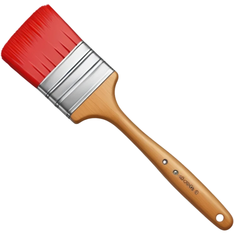 paint brush with paint emoji