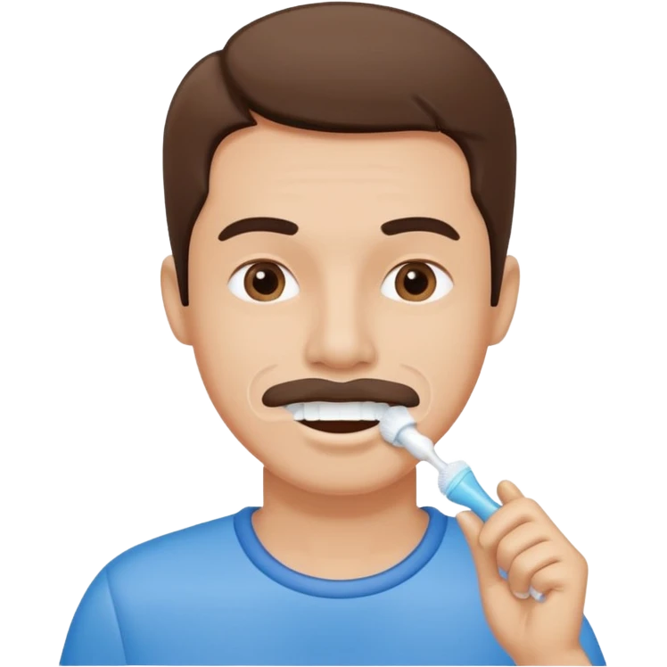 create a hand drawn icon fine line style with a men doing habits emoji