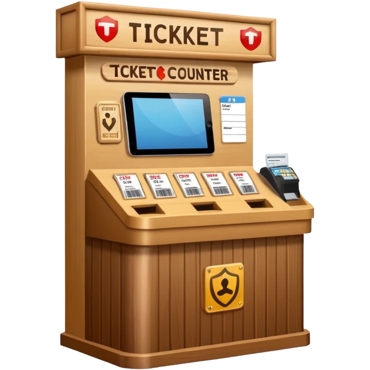 Ticket Check counter  emoji