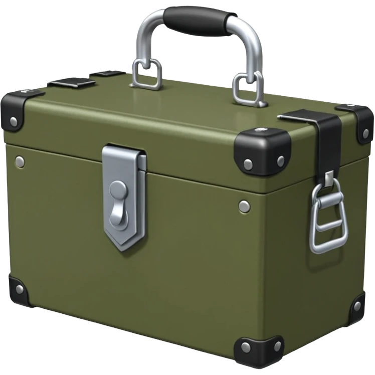 generate a very realistic closed weapon supply box emoji
