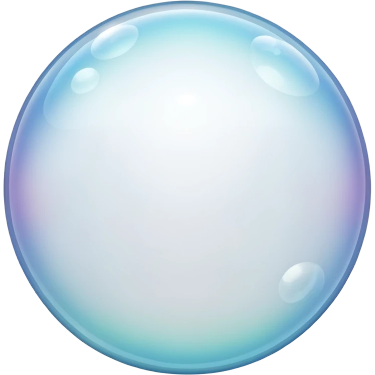 white bubbles emoji