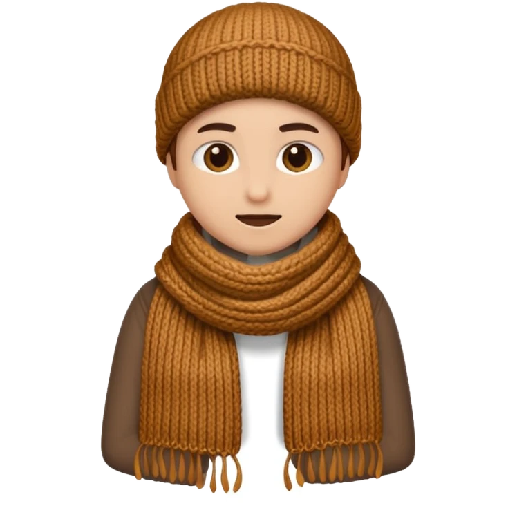 a brown scarf emoji
