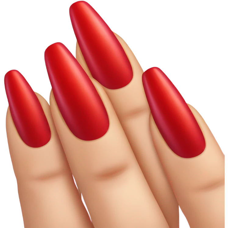 Long red nails  emoji