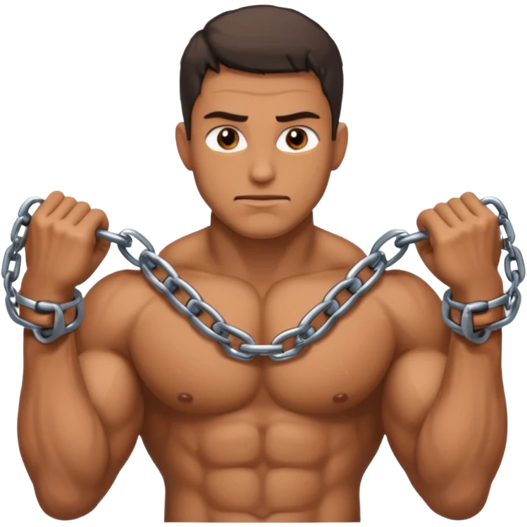 chained man emoji