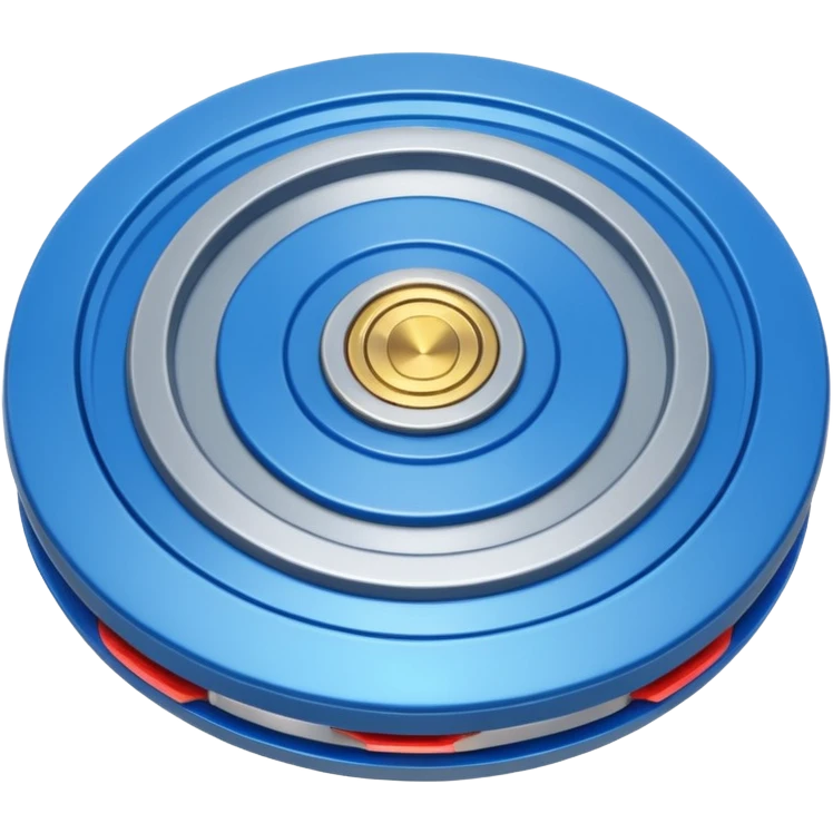 A blue Beyblade emoji