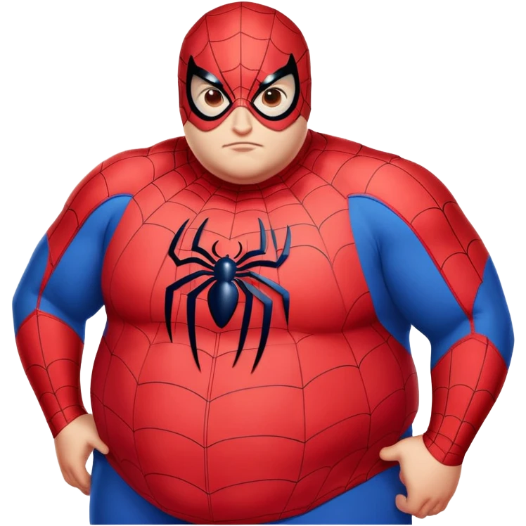 Fat spider man emoji
