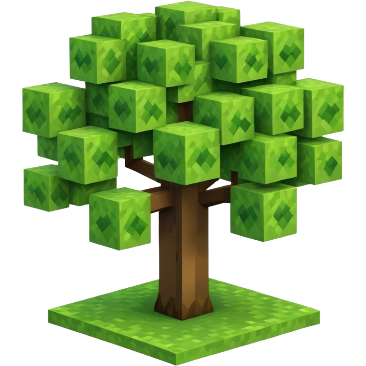 Minecraft tree emoji