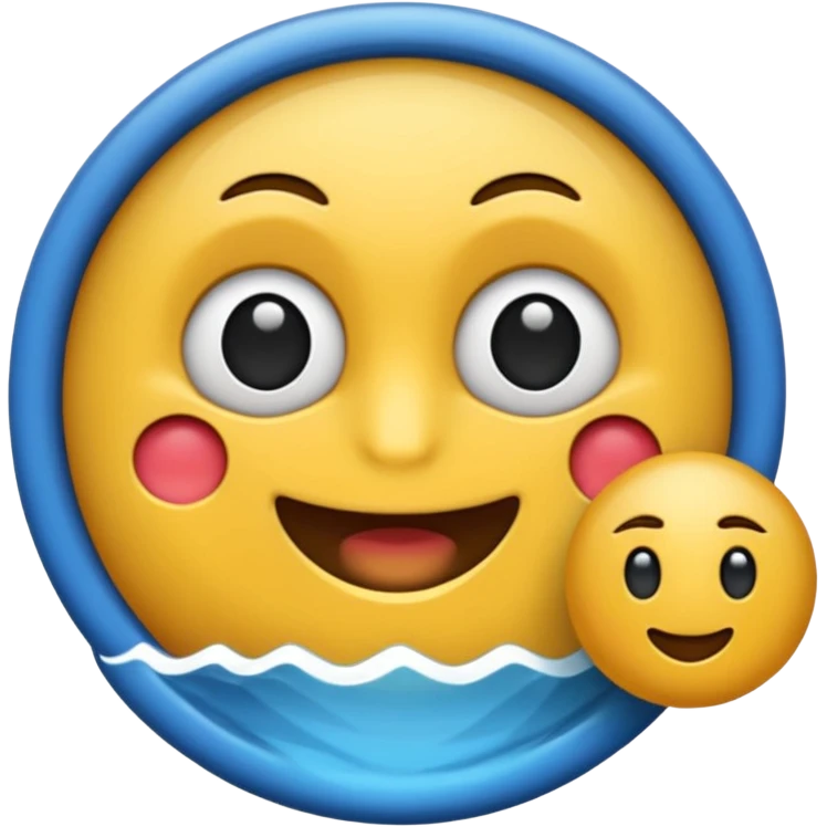 монитор с синим фоном без смайликов emoji