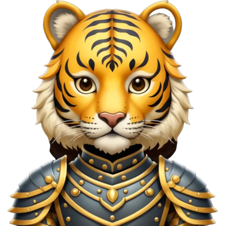 tiger knight portrait emoji