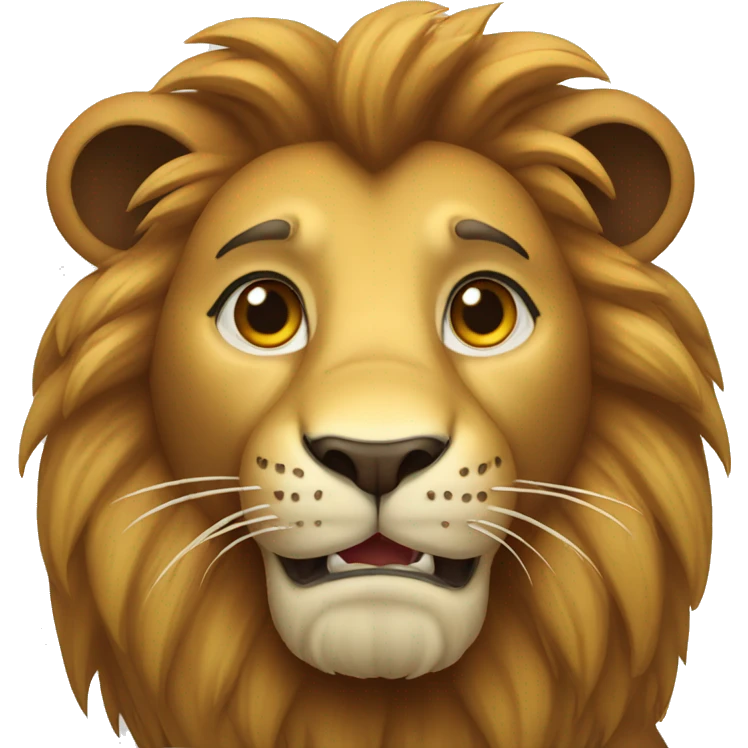 Lion showing thumps up emoji