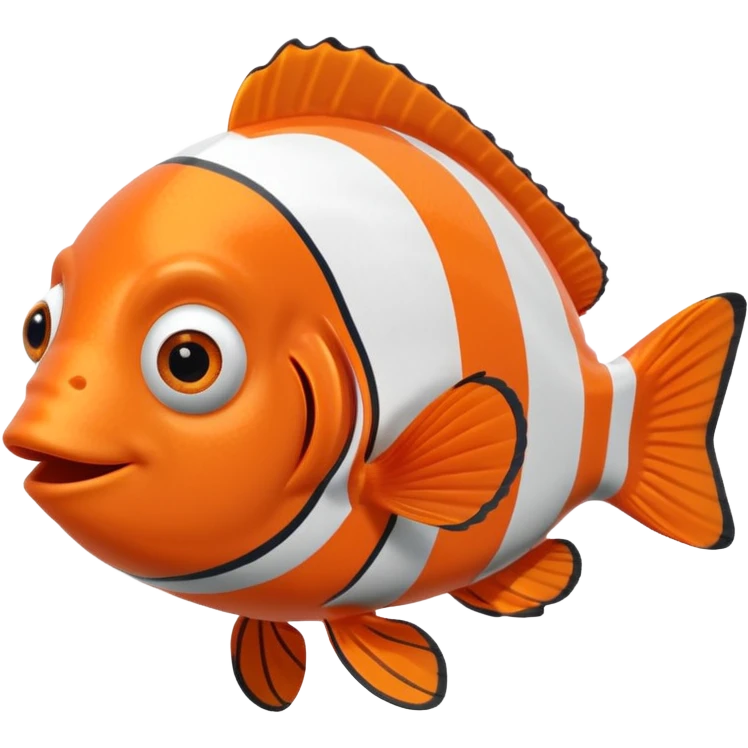 tôi muốn tạo 1 con cá nemo màu cam cute emoji