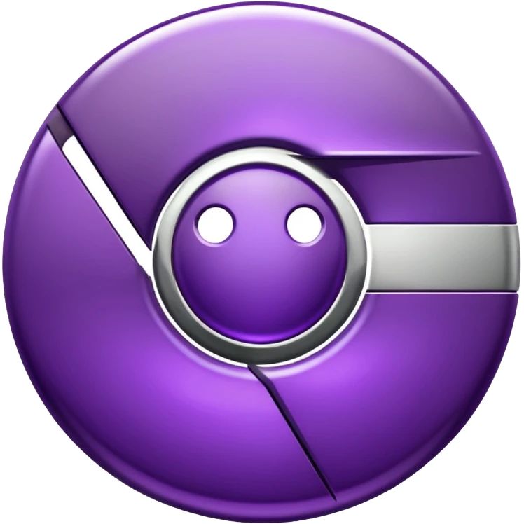 dark purple google chrome logo emoji