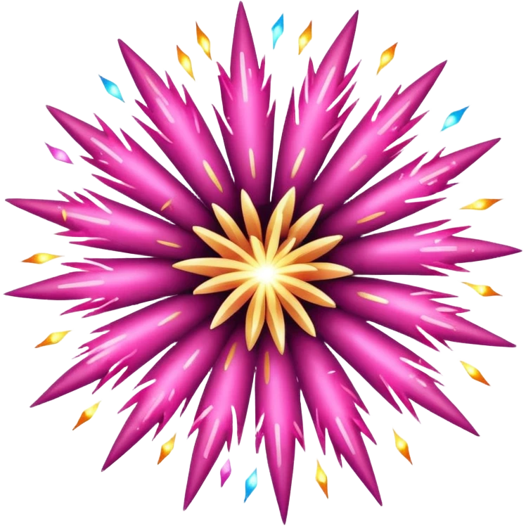 firework pink emoji