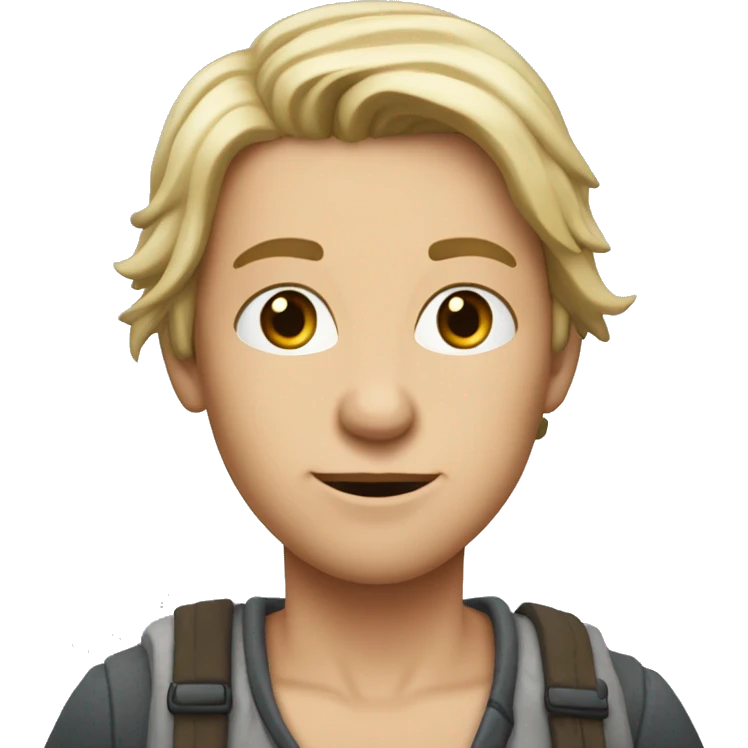 Рыжая девушка показывает сердце emoji