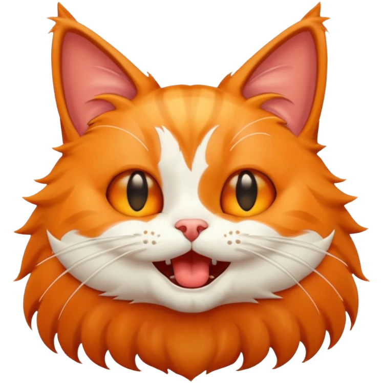  Cat moaning happy emoji