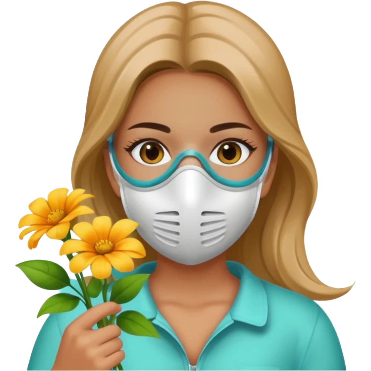 دختری که سم پاشی می‌کنه گل هارو emoji