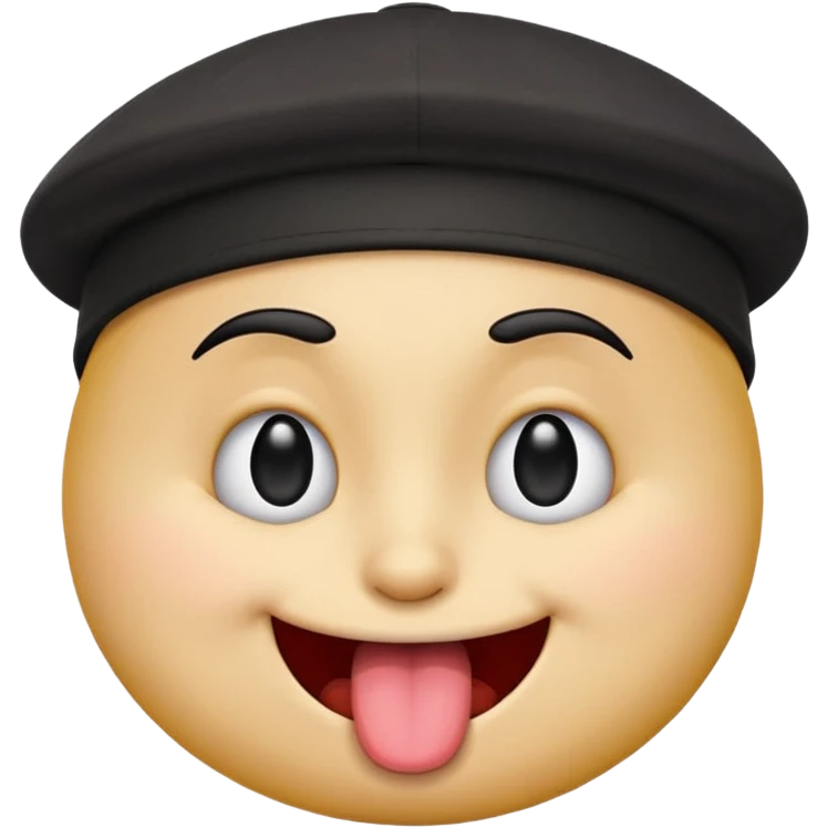 



Emoji face with a black cap turned backwards

Winking with the left eye

Sticking out tongue playfully

Smiling with a mischievous expression


 emoji