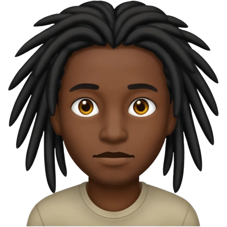 Black dread head emoji