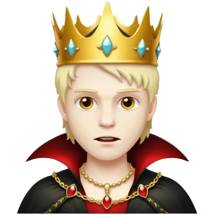vampire with crown emoji