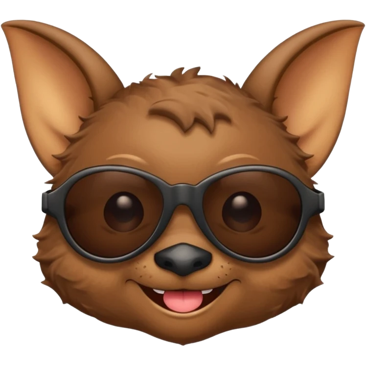 cute bat with sunglasses emoji