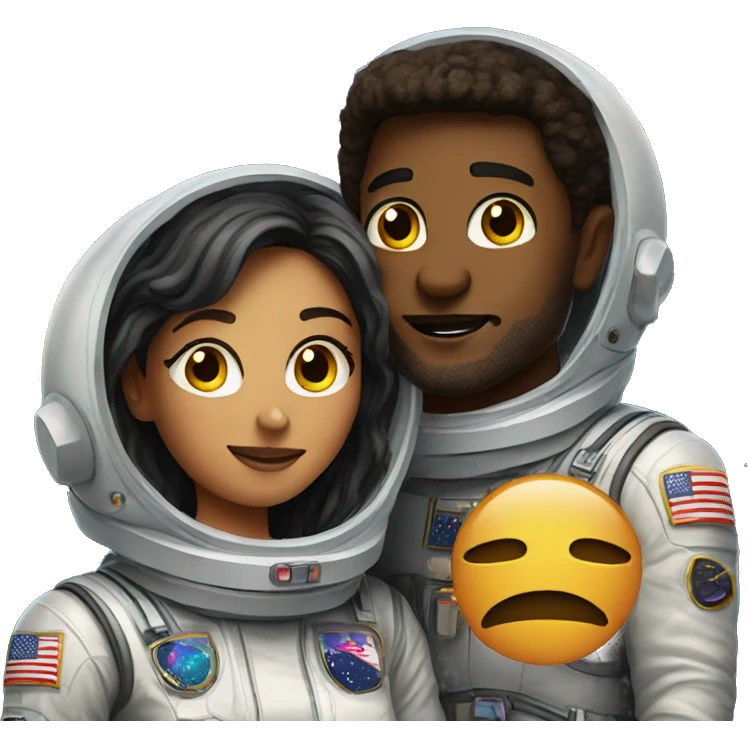 Couples in outer space emoji