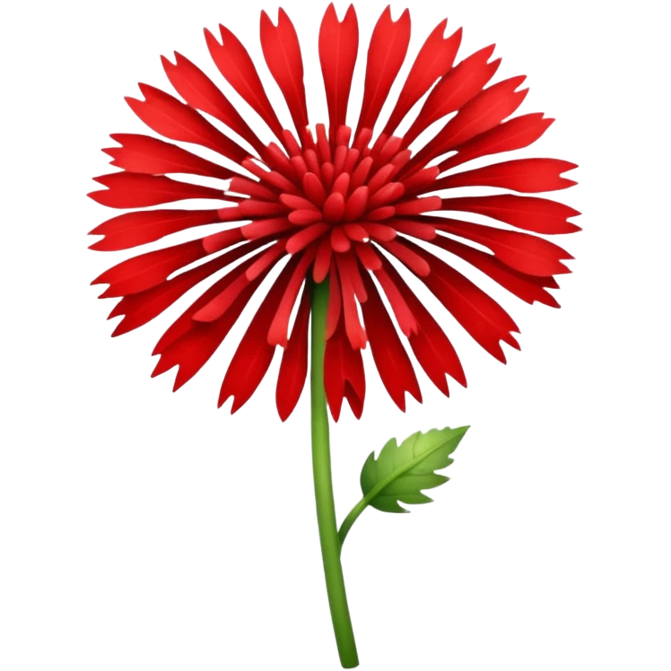 red dandeline emoji