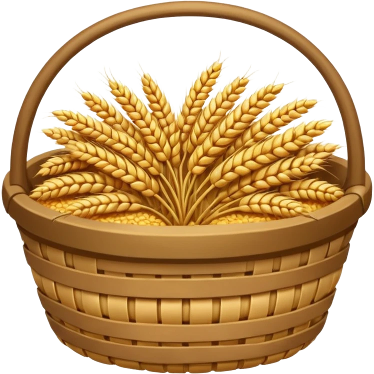 Wheat grain basket emoji